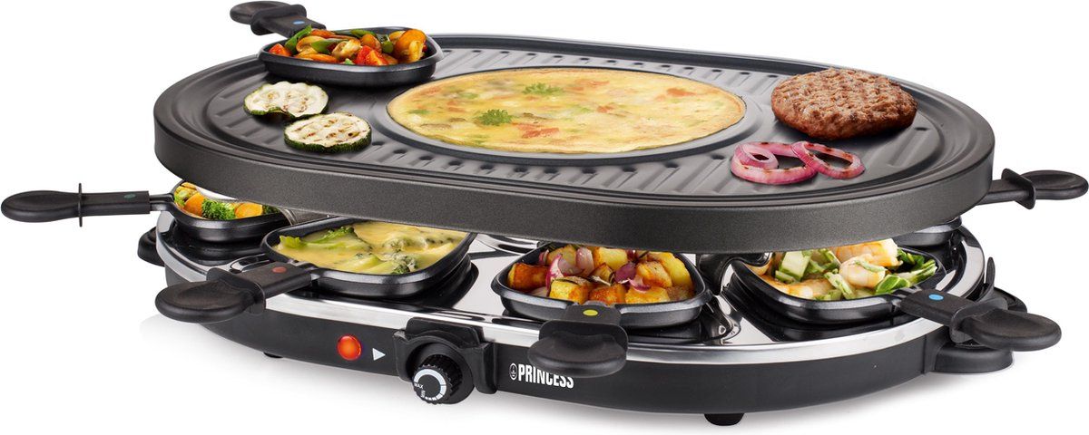 Princess Raclette 8 Oval Grill Party 162700