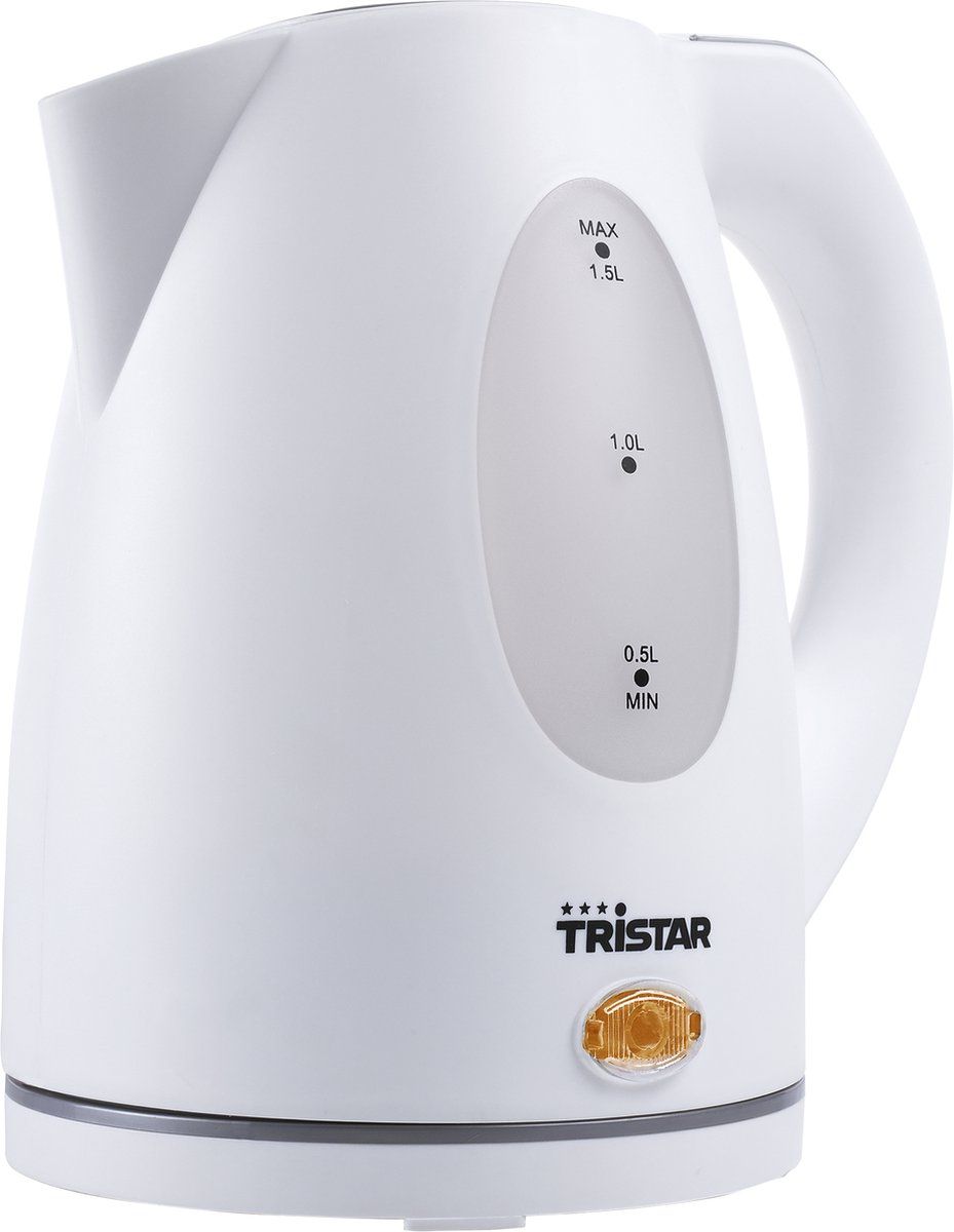 Tristar Waterkoker WK-1324 - 1.5 Liter - 360° rotatie met afneembare kan - uitneembare filter - Wit