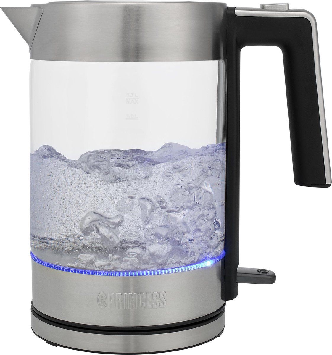 Princess Waterkoker London 236041 – 1.7 liter – 360 draaibaar - 2200W - Glas