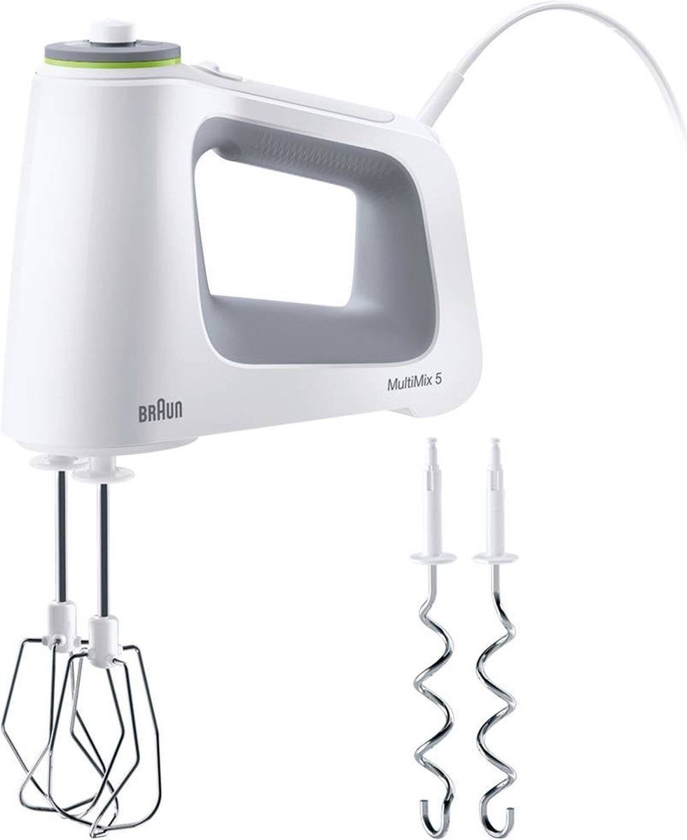 Braun HM 5000 WH Handmixer 700W Grijs, Wit