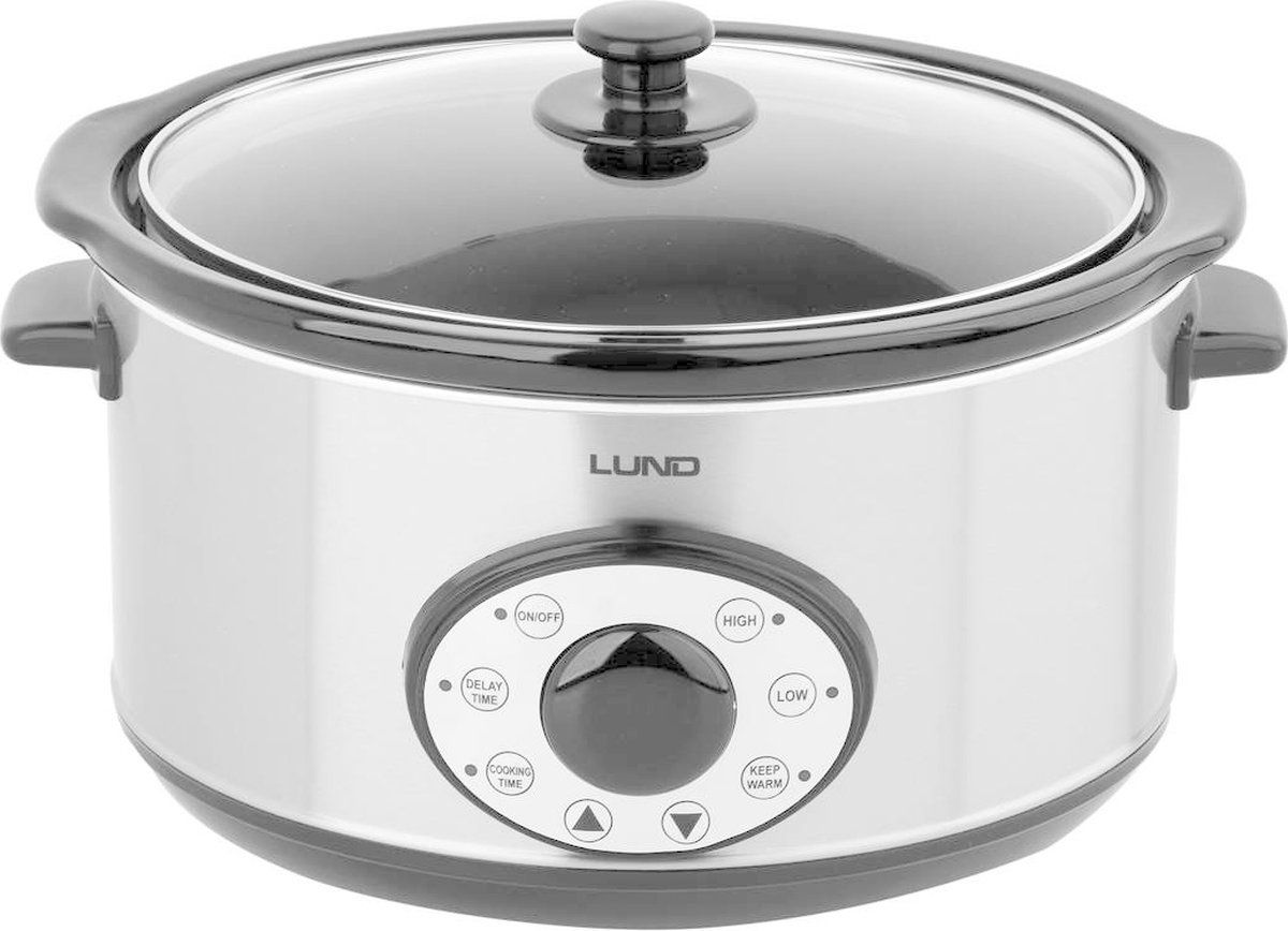 Lund Slowcooker met timer - 280W - 4,5L