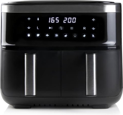 DOMO DO537FR Airfryer XXL - Heteluchtfriteuse 'double fry zone' - 2 x 4 L - 2850 W