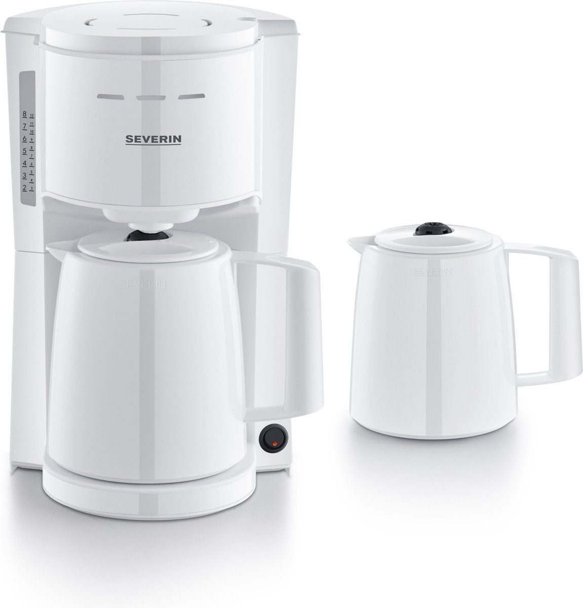 Severin KA 9309 - Filterkoffiezetapparaat - 2x Thermoskan - Wit