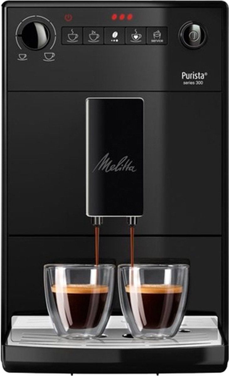 Melitta Purista Pure Black - Koffiezetapparaat F230-002 - Espressomachine