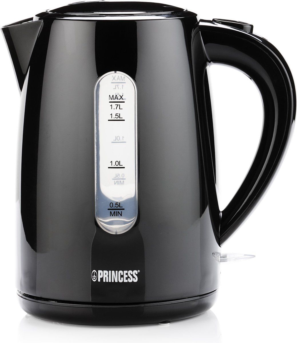 Princess Waterkoker 236017 - 1.7 Liter - 360° draaibaar - 2200W - Zwart