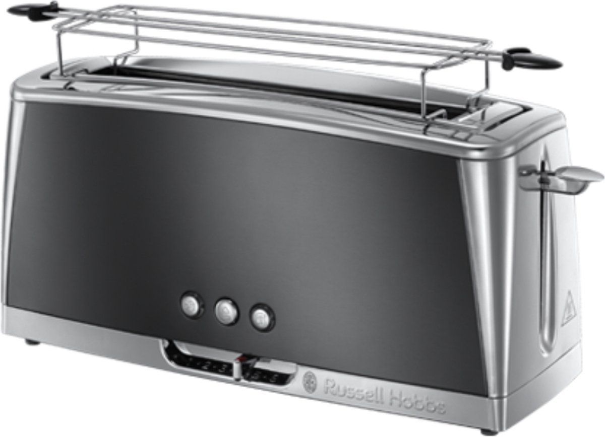 Russell Hobbs 23251-56 Luna Moonlight Grey Long Slot - Broodrooster - Grijs