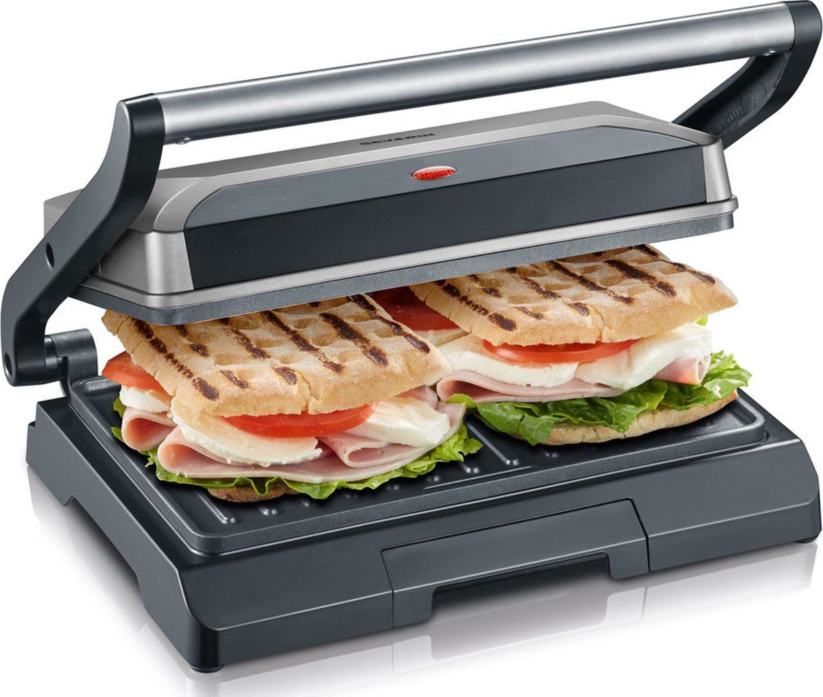 Severin KG 2394 – Contactgrill – Grijs/zwart