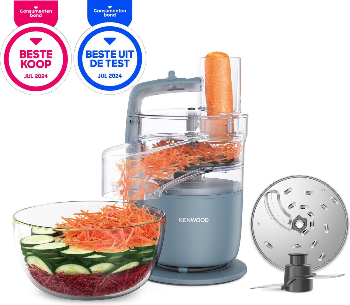 Kenwood GO FDP 22.130GY MultiPro Foodprocessor - Blauw