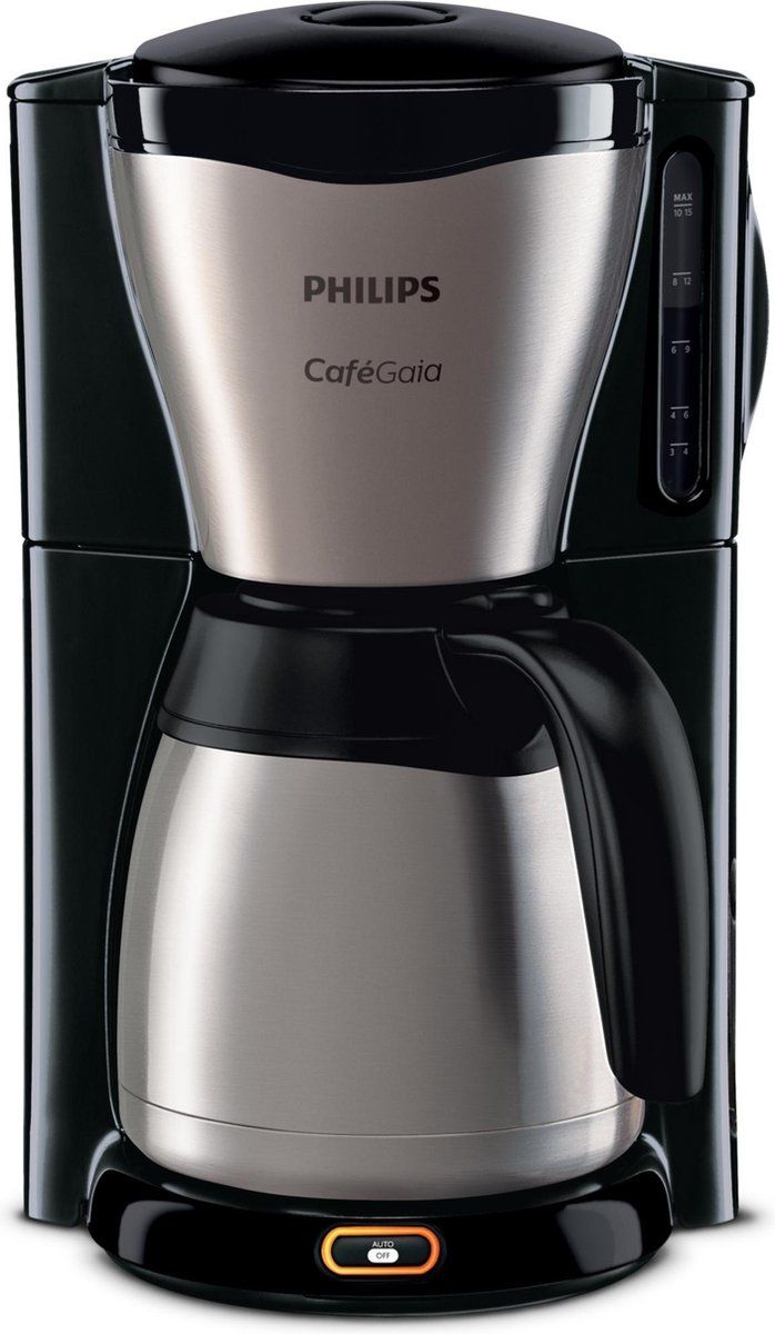 Philips Café Gaia Koffiezetapparaat Thermal Black Metal HD7548/20