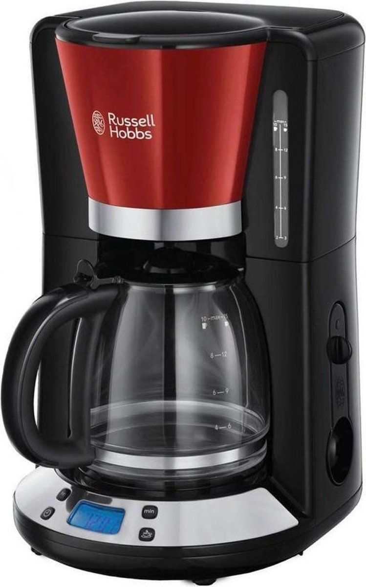 Russell hobbs 24031-56 Colours Plus+ Koffiezetapparaat met glazen kan - Rood