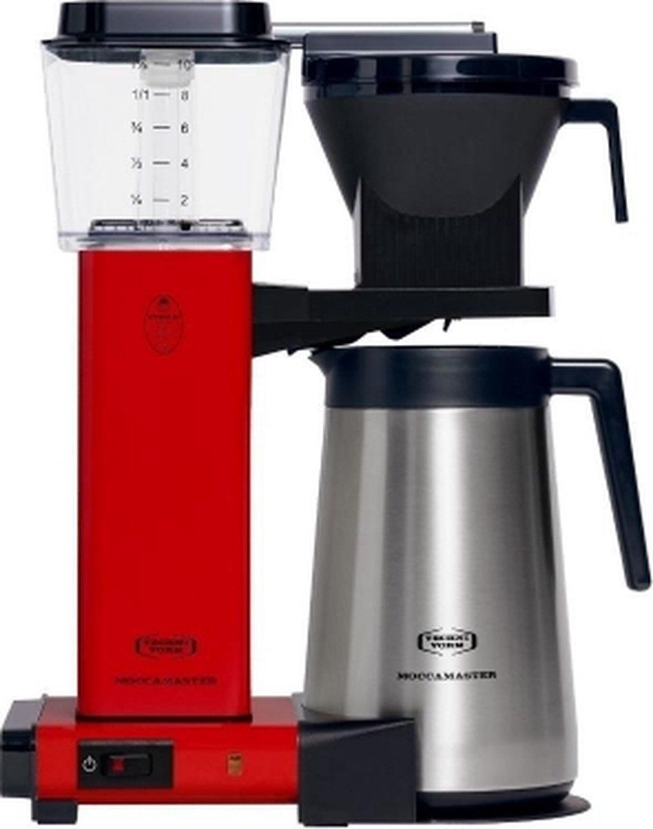 Moccamaster KBGT Koffiezetapparaat met Thermos - Red