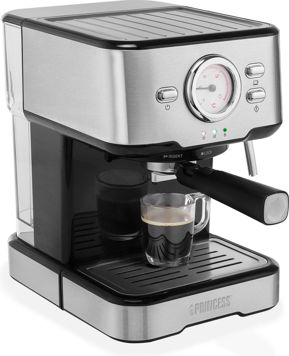 Princess Pistonmachine 249415 - Espresso - ESE-adapter