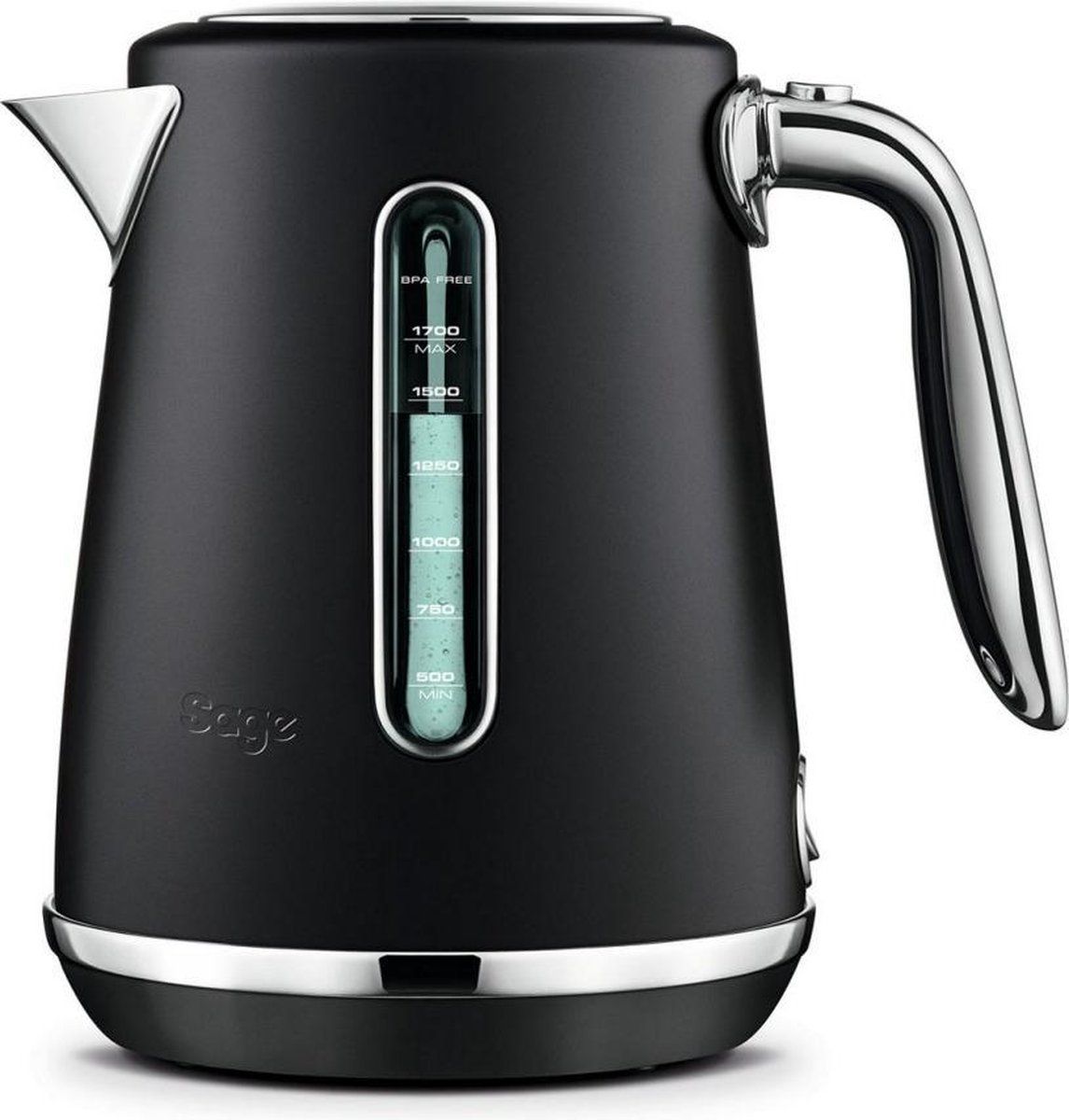 Sage the Soft Top Luxe - Black Stainless Steel -Waterkoker