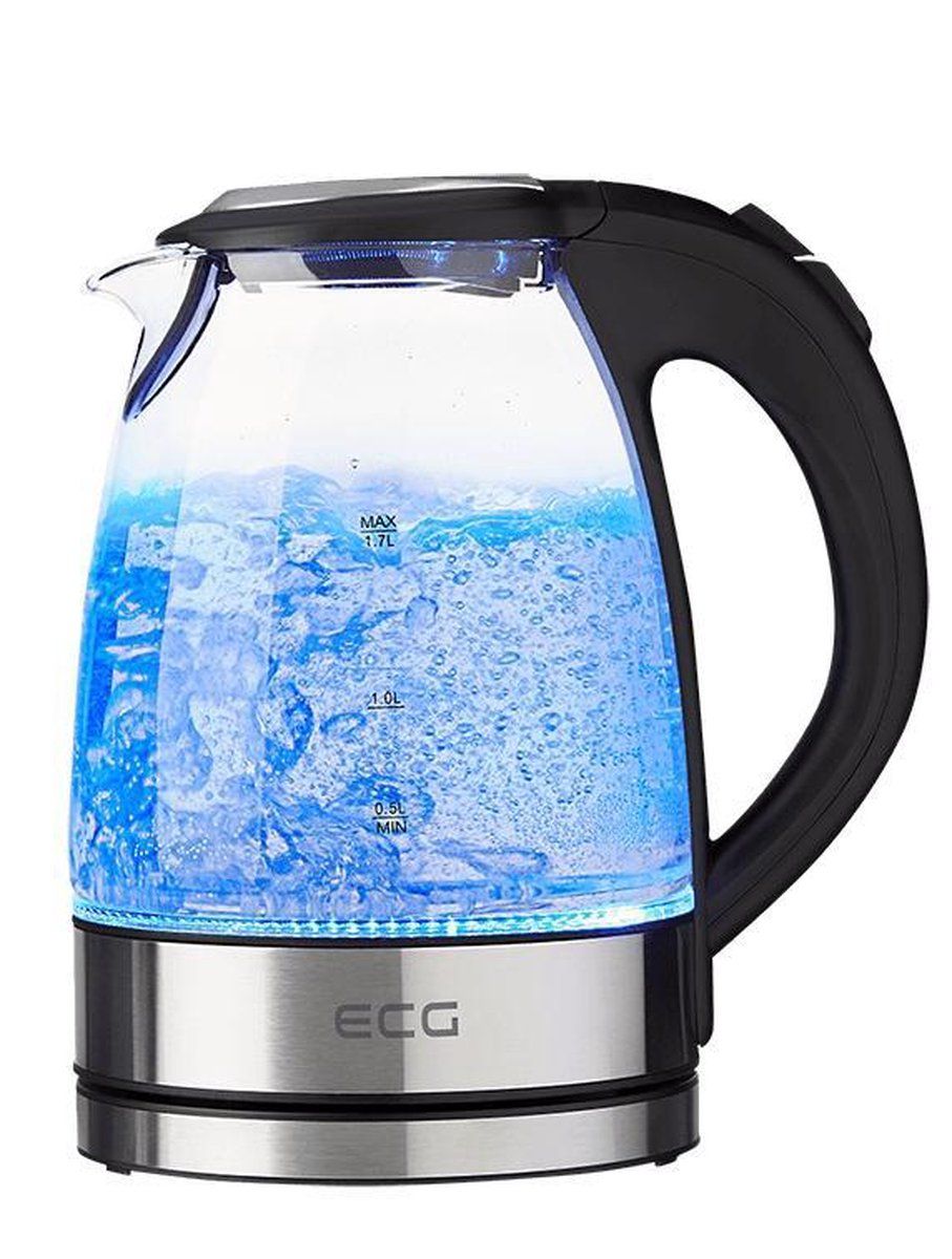 ECG 1776 Waterkoker Glas 1,7 liter RVS