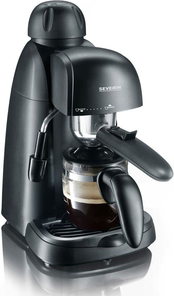 Severin KA 5978 Espresso-apparaat - Gebruiksvriendelijk, Compact en Lichtgewicht - 800w - Zwart