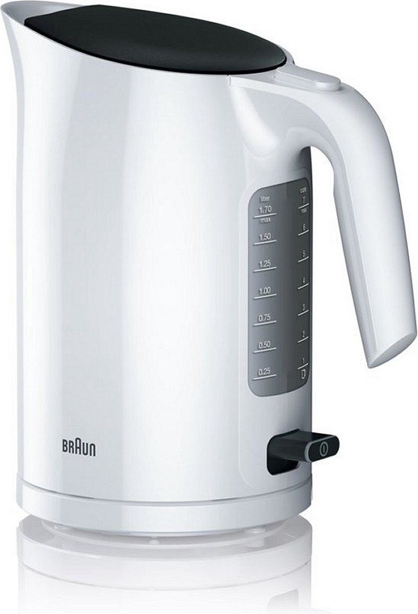 Braun WK3100 PurEase Waterkoker 1.7L 2200W Zwart/Wit