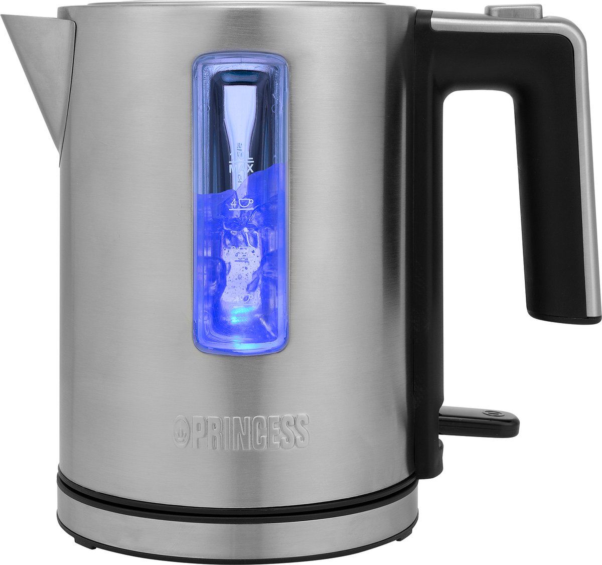 Princess Waterkoker Deluxe 236045 – 1 liter – 360⁰ draaibaar - 2200W - RVS