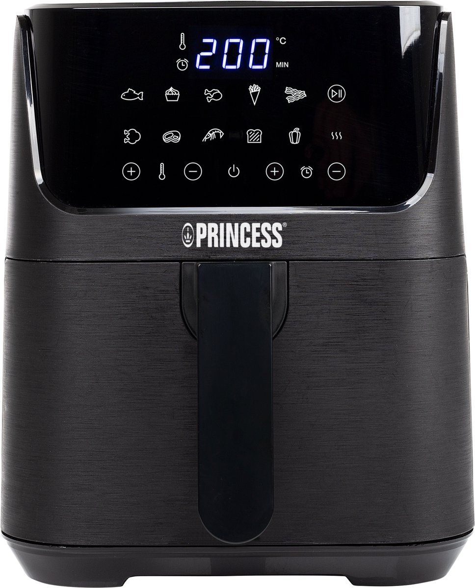 Princess Digital Airfryer XL 182024 - Heteluchtfriteuse - 3.5 liter - 11 automatische programma's - Digital Touchscreen - Zwart