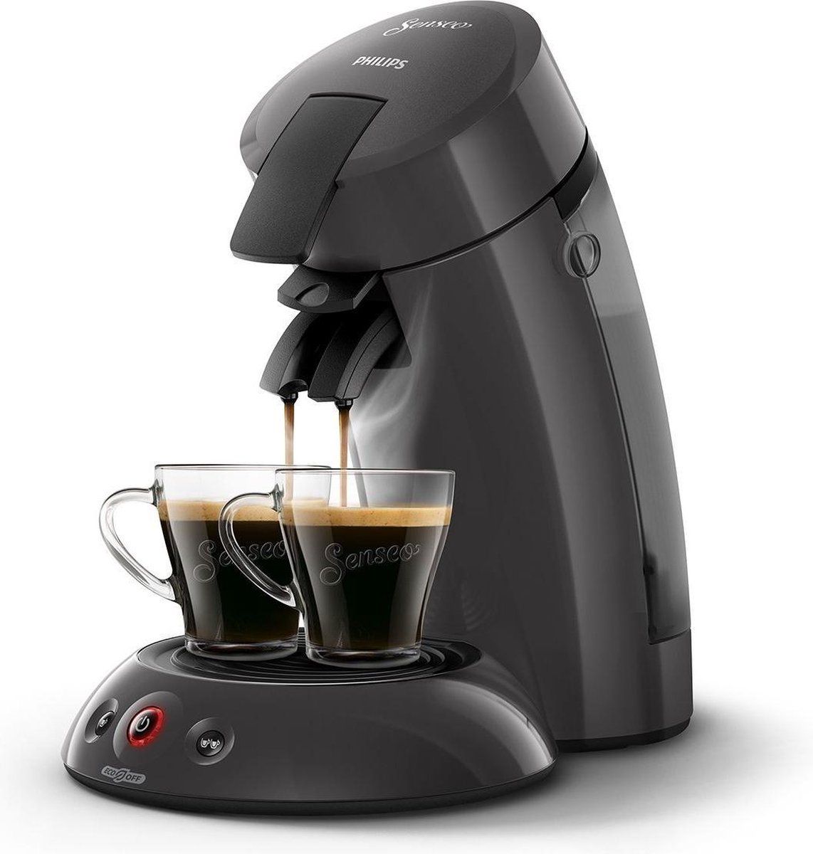 Philips Senseo Original Eco HD6552/38 - Koffiepadmachine voor max 2 Kopjes Koffie - Exclusief Koffiepads - Kasjmiergrijs