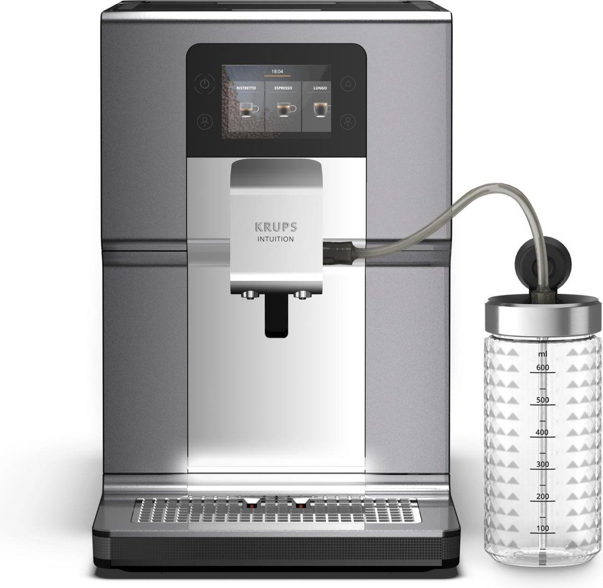 Krups espresso apparaat EA875E Intuition Preference + (Chrome)