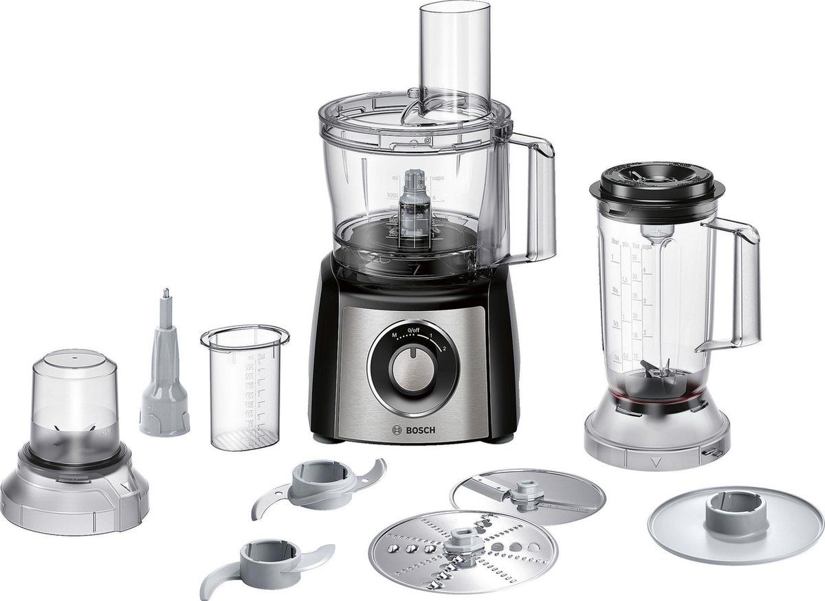 BOSCH MCM3501M MultiTalent 3 Food Processor - RVS / Zwart