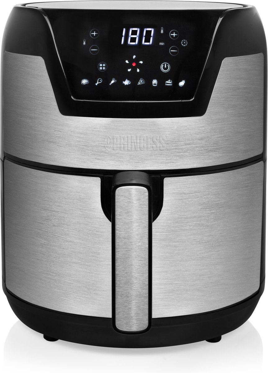 princess-digitale-airfryer-xxl-182026-heteluchtfriteuse-45-liter-8-voorgeprogrammeerde-programmas-1500-w-rvs