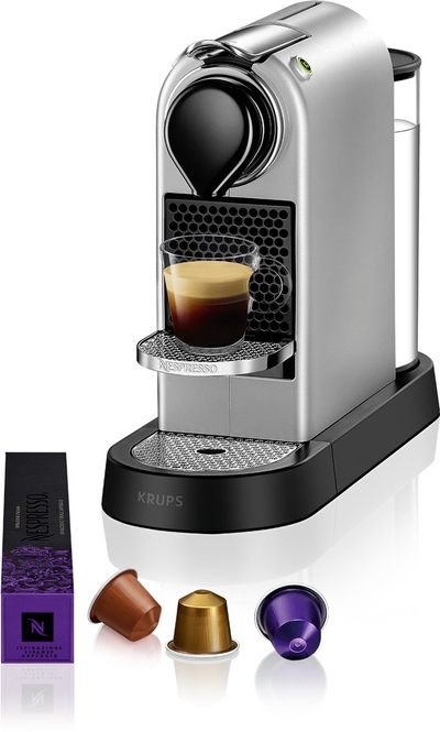 Krups Nespresso Citiz XN741B Koffiecupmachine - Zilver
