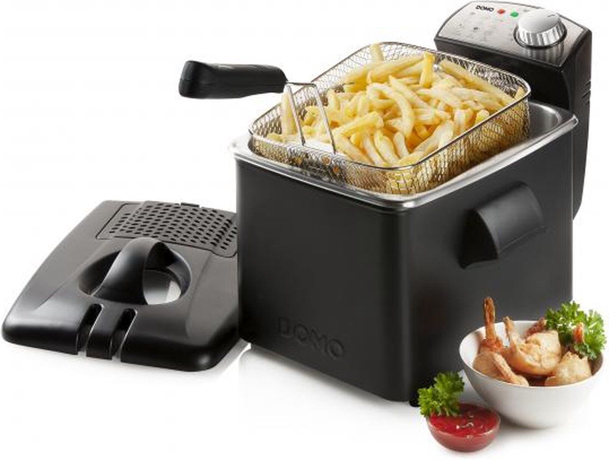 DOMO DO1014FR Friteuse - 4,5L - Frituurpan - 3200 W - Zwart