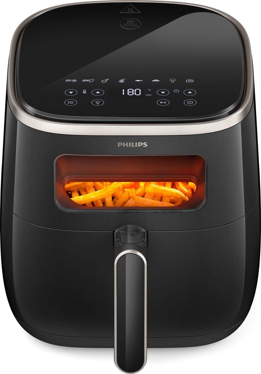 Philips Airfryer 3000 Series - HD9257/80 – 5,6 liter (XL) - Heteluchtfriteuse – 13 in 1 kookfuncties - Met venster