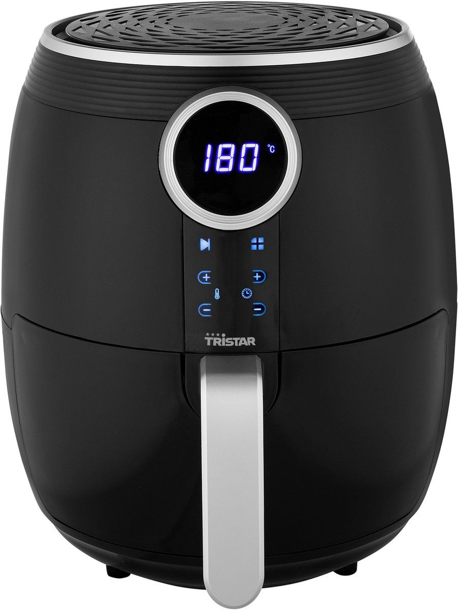 Tristar Airfryer FR-6956 - Airfryer XL 4.5 liter - Digitale heteluchtfriteuse - 8 voorprogrammeerde bakprogramma’s - 80⁰C tot 200⁰C - eenvoudig te reinigen - Zwart