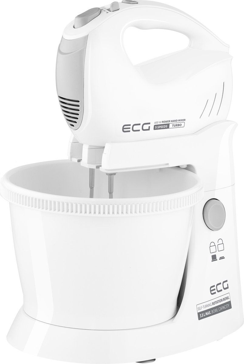 ECG RSM 4052 - Handmixer met roterende kom - TURBO BOOST function - 3,5 l - 400 W