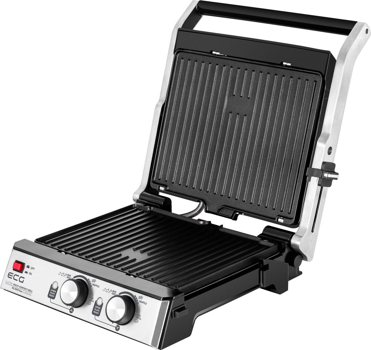 ECG KG 2033 Duo Grill & Waffle, Contactgrill, 2000 W