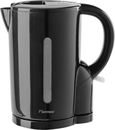 Bestron Waterkoker 1.7 Liter, met automatische Kookstop, incl. Droogkookbeveiliging & Indicatielampje, 2200 Watt, AWK1101Z, Kleur: Zwart