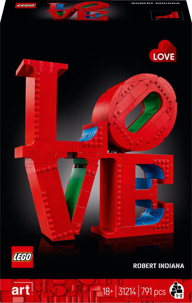 LEGO Art LOVE, decoratief cadeau voor koppels 31214