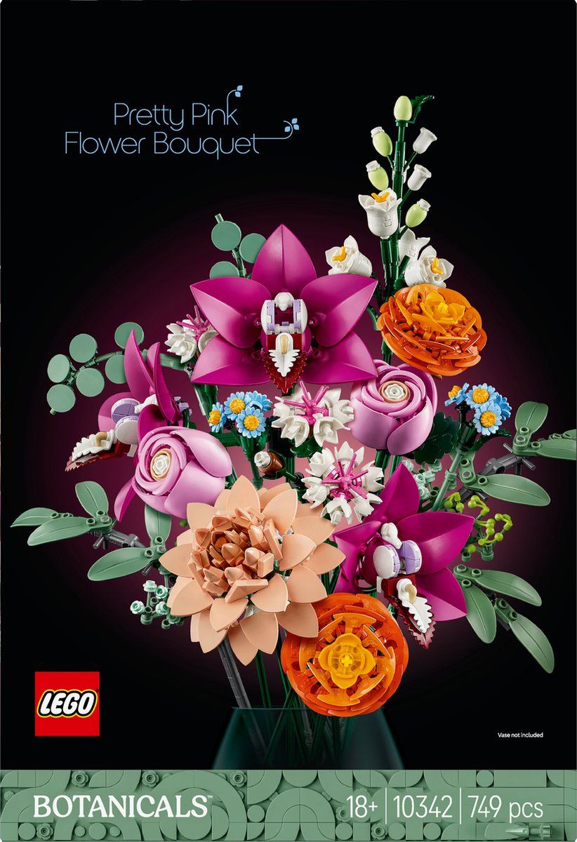 LEGO Botanicals Roze boeket - Bloemen Decoratie - 10342