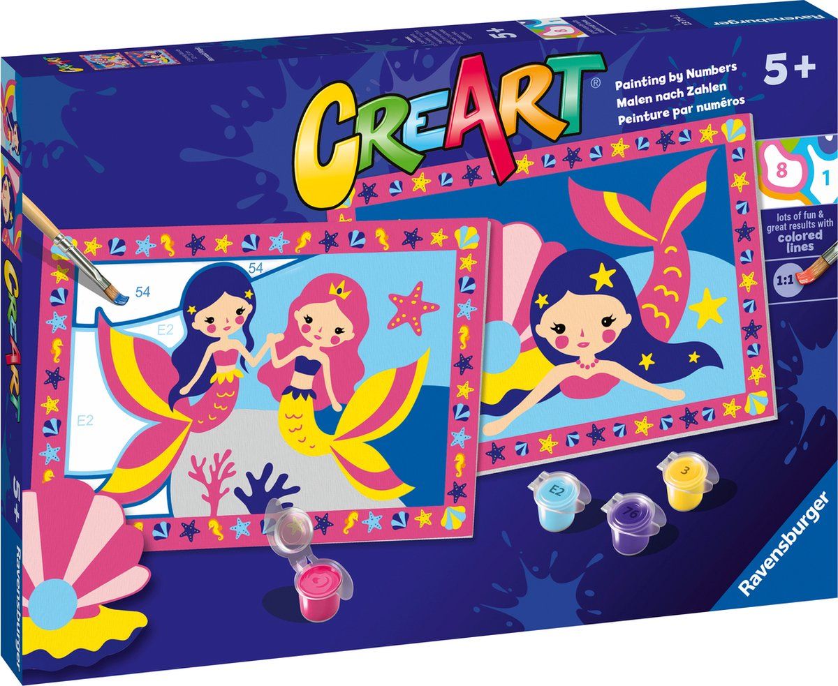 Ravensburger CreArt Mermaid Magic - Schilderen op nummer voor kinderen