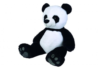 Nicotoy Panda Beer RECYCLED - Speelgoed - 66 cm - Pluche - Bruin- Alle leeftijden - Knuffel
