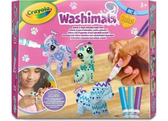 Crayola - Washimals - Hobbypakket - Pets Navulset Met 3 Puppy's Pastelkleuren