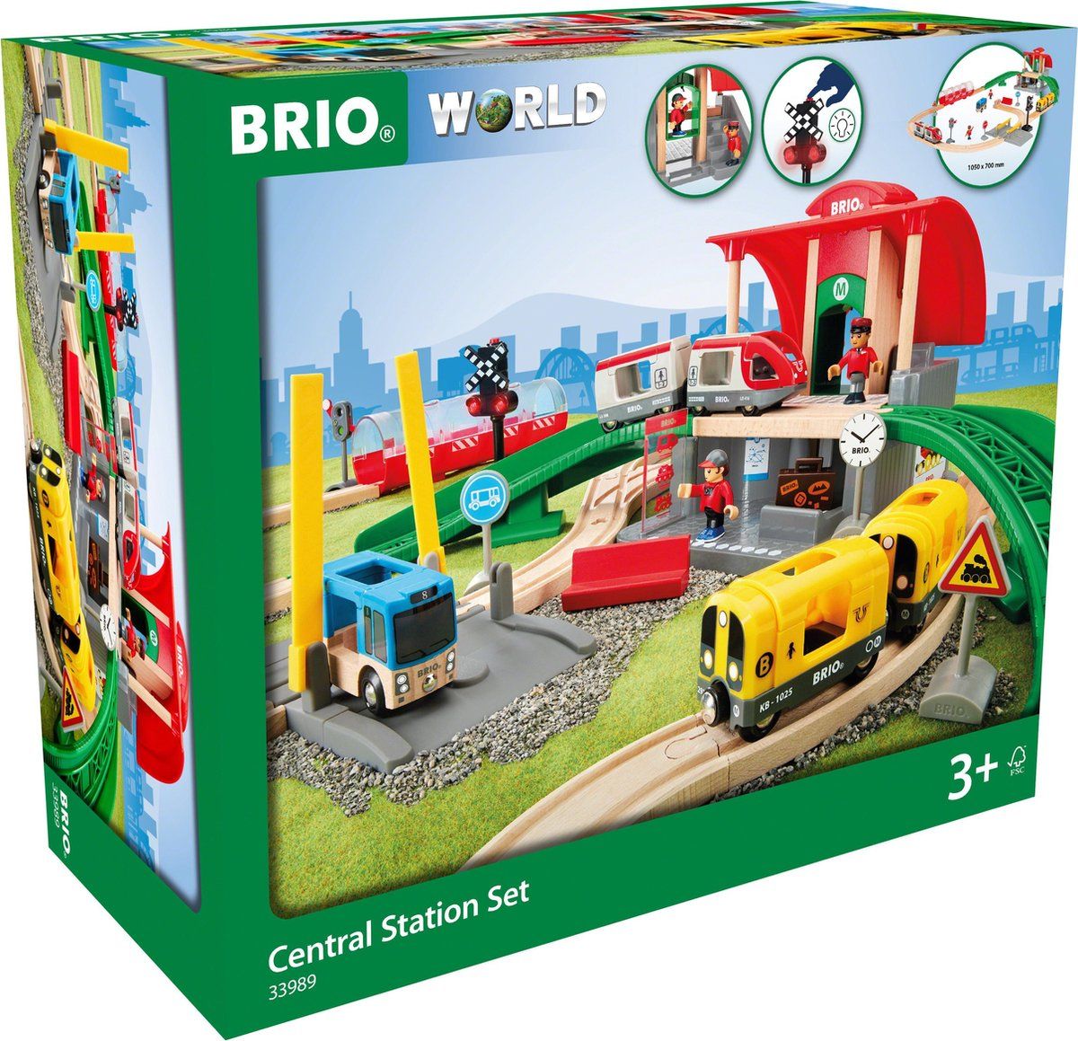 BRIO Centraal Stationset - 33989 - Treinbaan