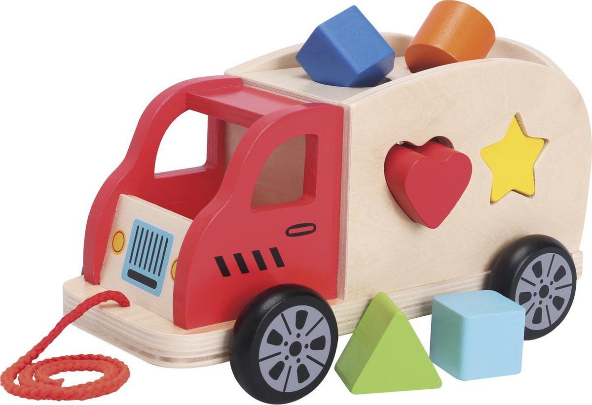 New Classic Toys Kleurrijke Houten Vormentruck