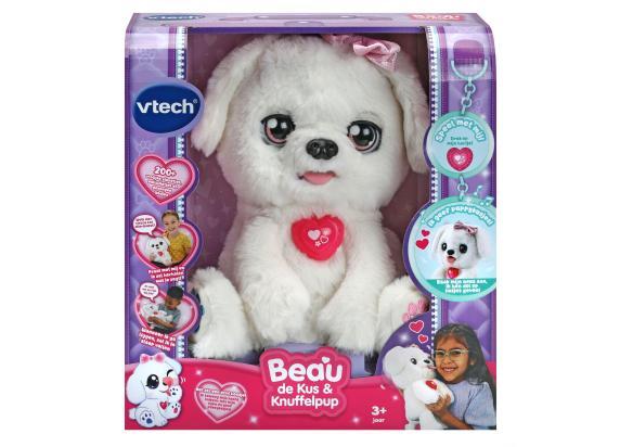 VTech KidiFriends Beau de Kus & Knuffelpup Knuffel - Interactieve Knuffel Hond - Kinderspeelgoed Met liedjes en Melodietjes - Cadeau - Vanaf 3 Jaar