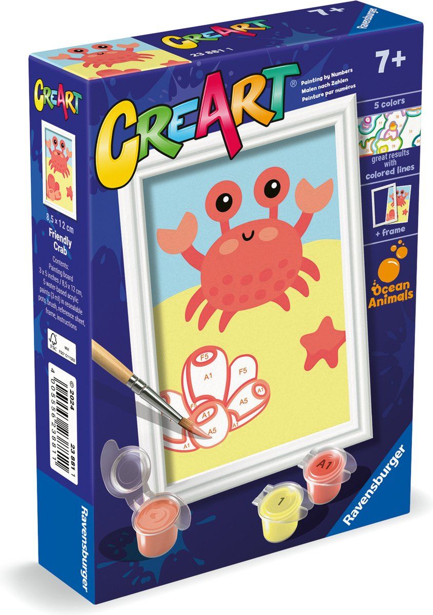 Ravensburger CreArt Trendy Crab - Schilderen op Nummer