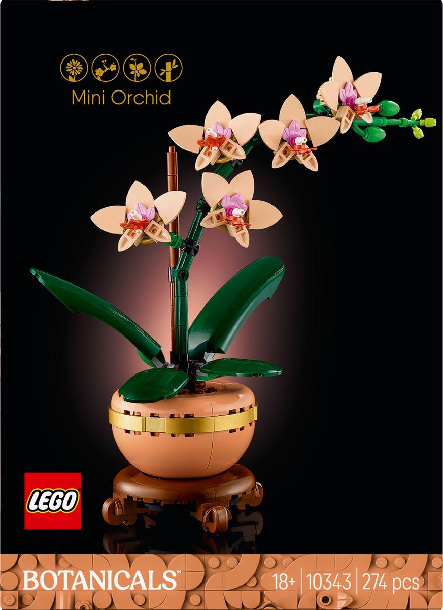 LEGO Botanical Collection Miniorchidee plantencadeau 10343