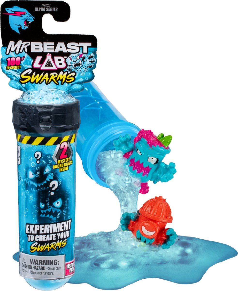 MrBeast Lab Swarms Test Tube 2-Pack - Experimenteer en creëer 2 Swarms microbeesten