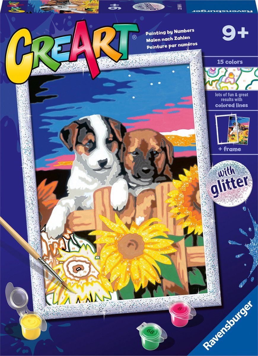 ravensburger-creart-sunset-paw-fection-schilderen-op-nummer-voor-kinderen