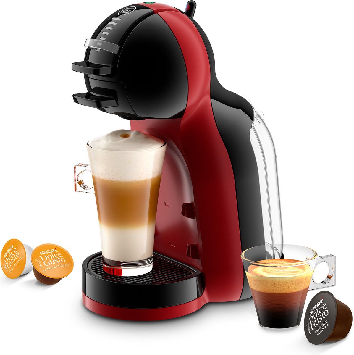 Krups Nescafé Dolce Gusto Mini Me KP123H - Koffiecupmachine - Rood/Zwart