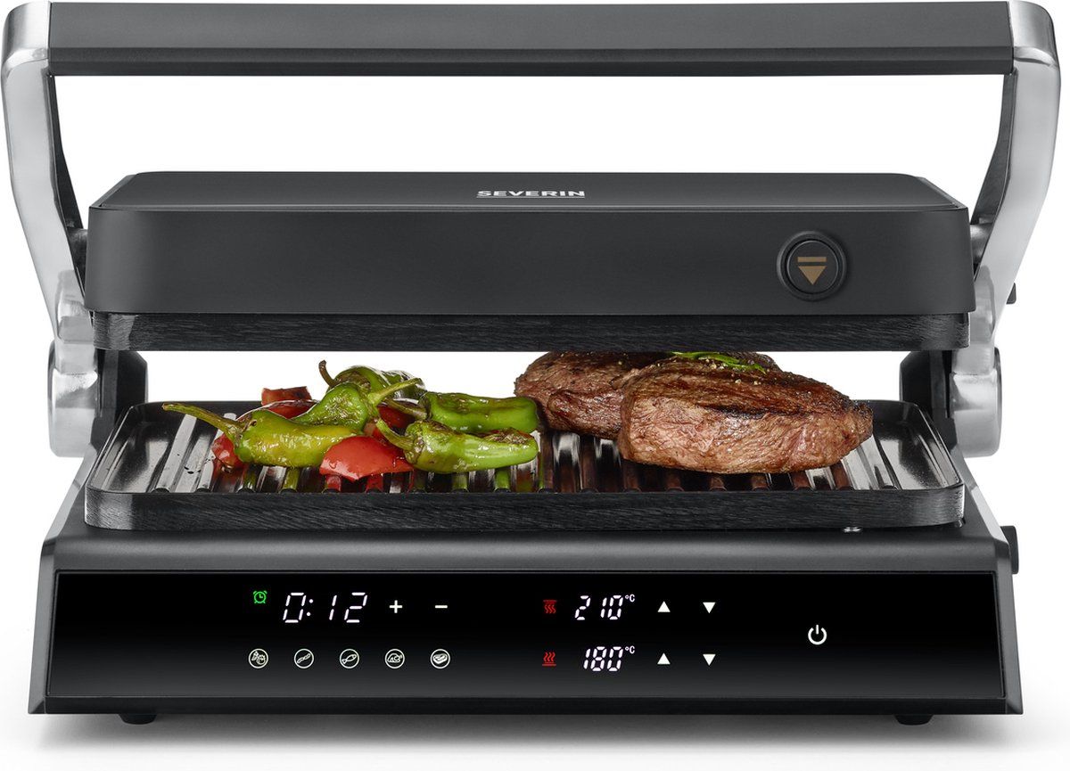 RG 2399 Severin - Contactgrill - 1.800 W - 5 Automatische programma's - Duo temperatuur control