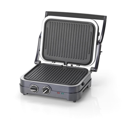 Cuisinart Griddle & Grill 3-in-1 Contactgrill GR47BE - Grill, BBQ en Panini - Plancha bakplaat - PFOA free coating - Anti-aanbaklaag - Tot 240°C