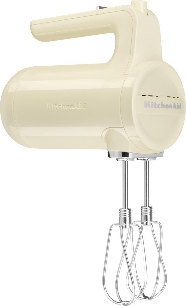 KitchenAid Handmixer met 7 snelheden - draadloze mixer - Creme