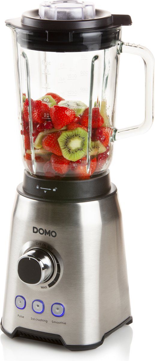 DOMO DO710BL Blender – 1,5L - 1000 W – Glazen Kan – Smoothie Maker